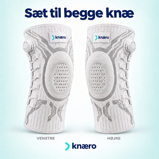 Sæt med to Knæro støtter til venstre og højre knæ