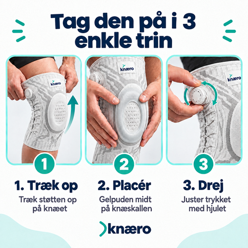 Knæro – knæstøtte med drejehjul
